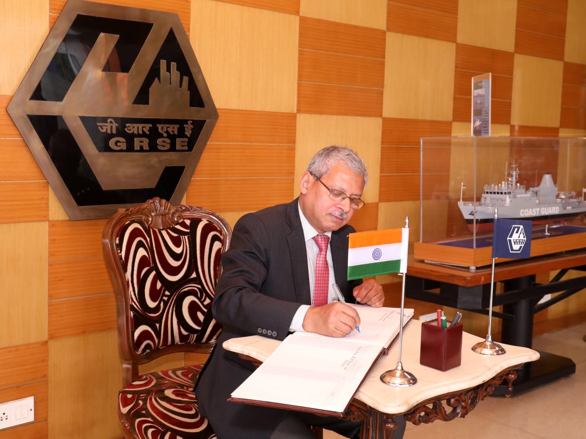 Shri Jaideep Mazumdar, Ambassador to The Philippines, visits GRSE on 24 Dec 18