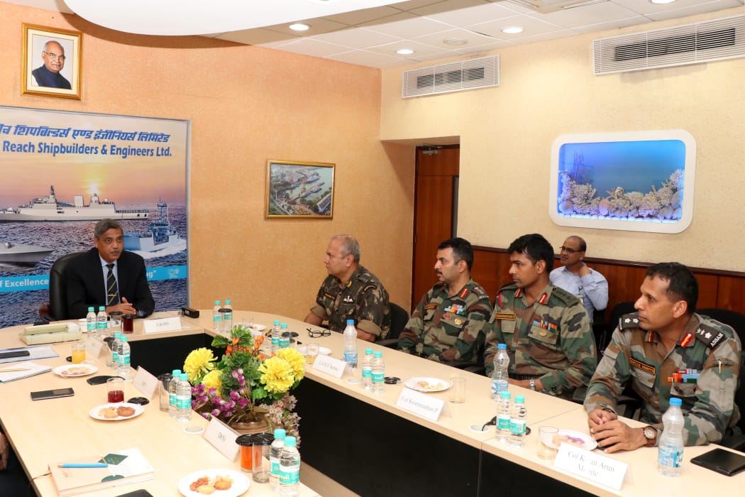 Defence Attache (Designates) visit GRSE on 18 Jun 19