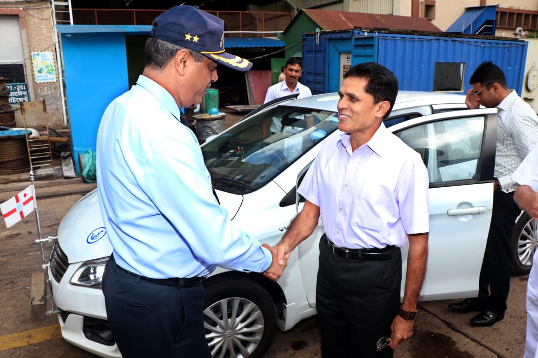 Vice Admiral SN Ghormade, AVSM, NM, Chief of Staff, HQENC visits GRSE on 24 Sep 19