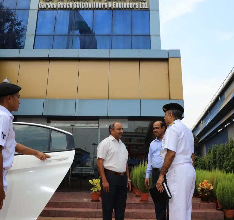 Maj Gen Beji Mathews, Chief Of Staff, HQANC visits GRSE on 03 Oct 19
