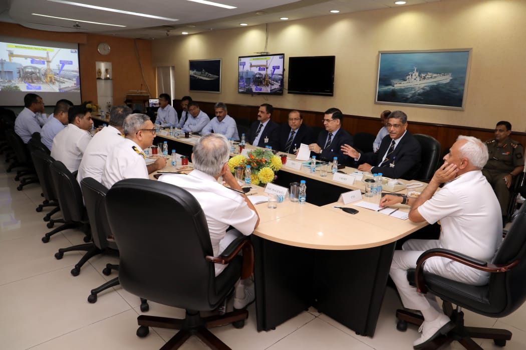 Admiral Sunil Lanba, PVSM, AVSM, ADC, Chief of Naval Staff visits GRSE on 14 May 19