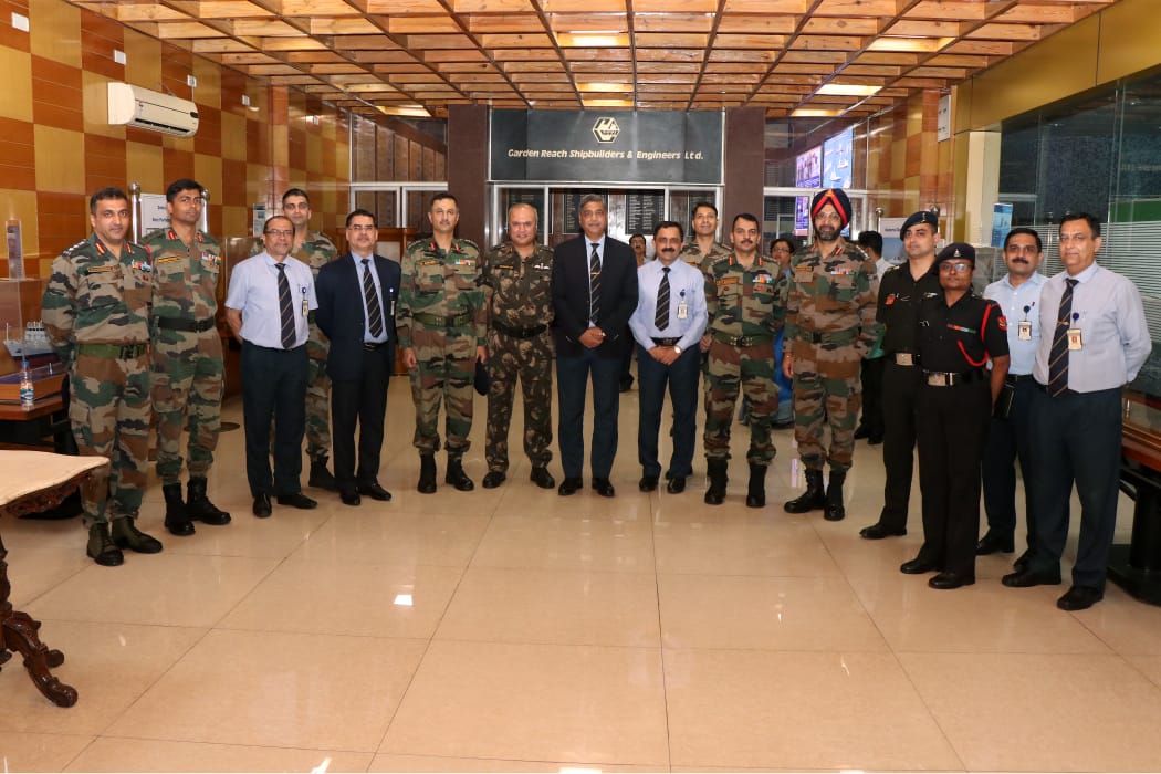 Defence Attache (Designates) visit GRSE on 18 Jun 19