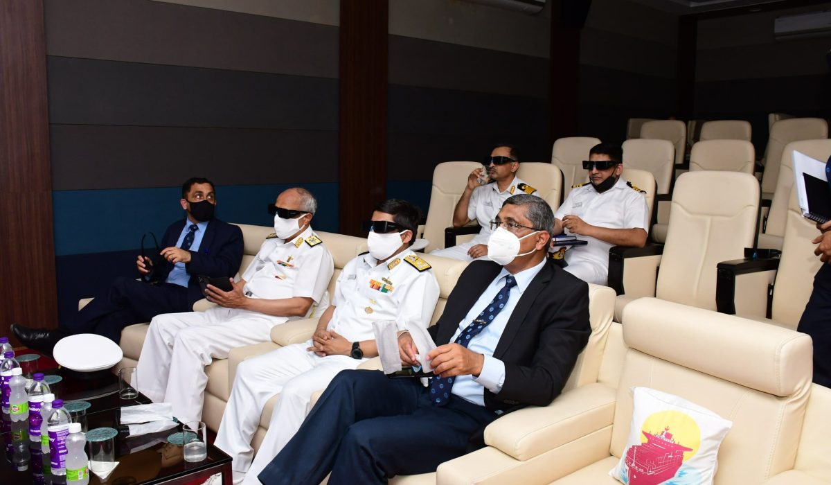 Vice Admiral Sandeep Naithani, AVSM, VSM, Controller of Warship Production & Acquisition visits on 05 Mar 21
