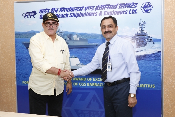 Dr Biswapriya Roy Chowdhury, visits GRSE on 14 Aug 18
