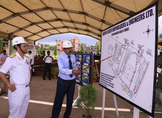 Visit of Rear Admiral Ajay Kochhar, NM, ACWP&A to GRSE on 28 Aug 18