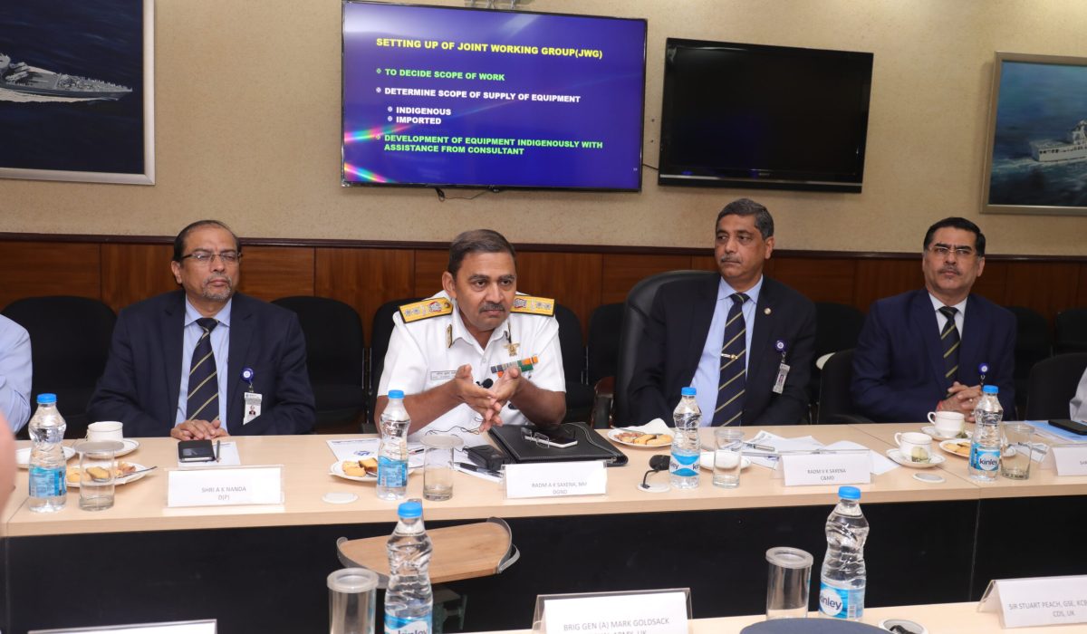 Air Chief Marshal Sir Stuart Peach GSE, KCB, ADC, Deputy Chief of Defence Staff U.K visits GRSE on 22 Jul 17