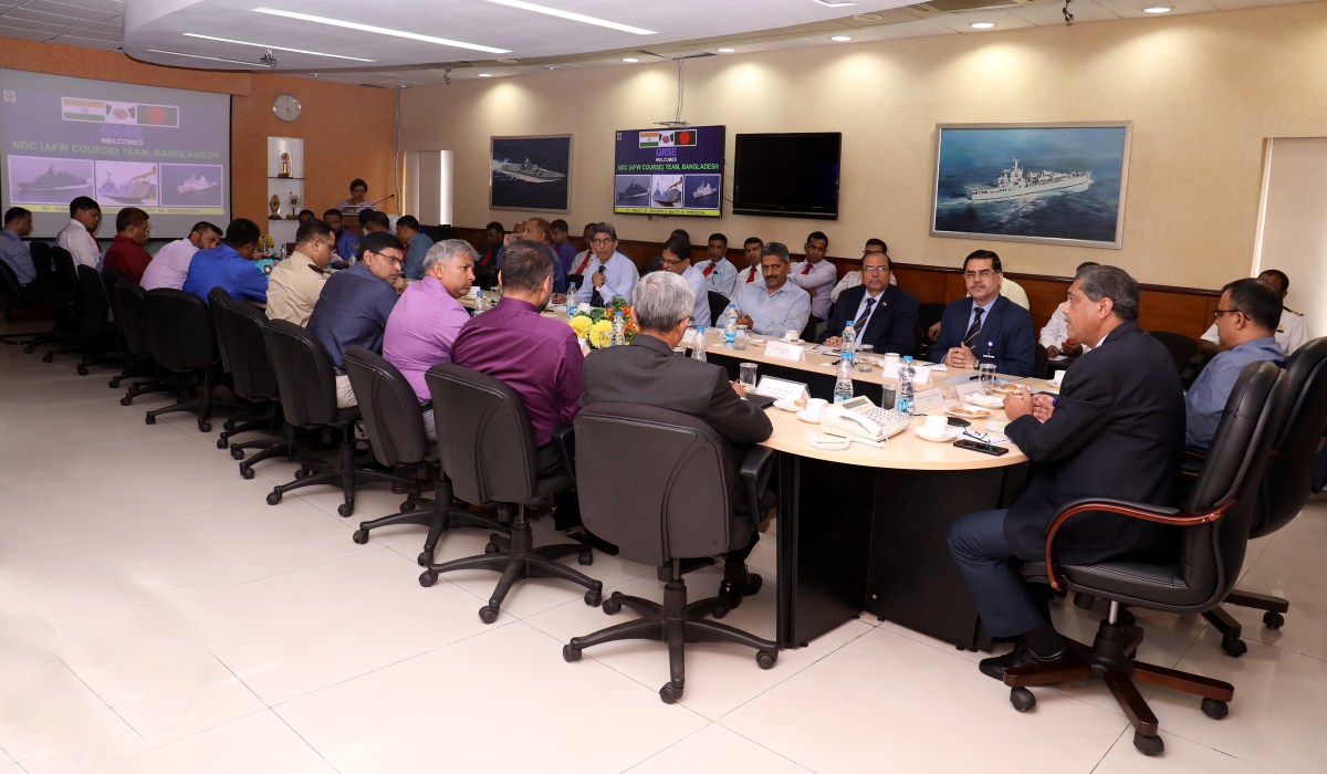 Bangladesh Army War College Delegation visits GRSE on 06 Oct 17