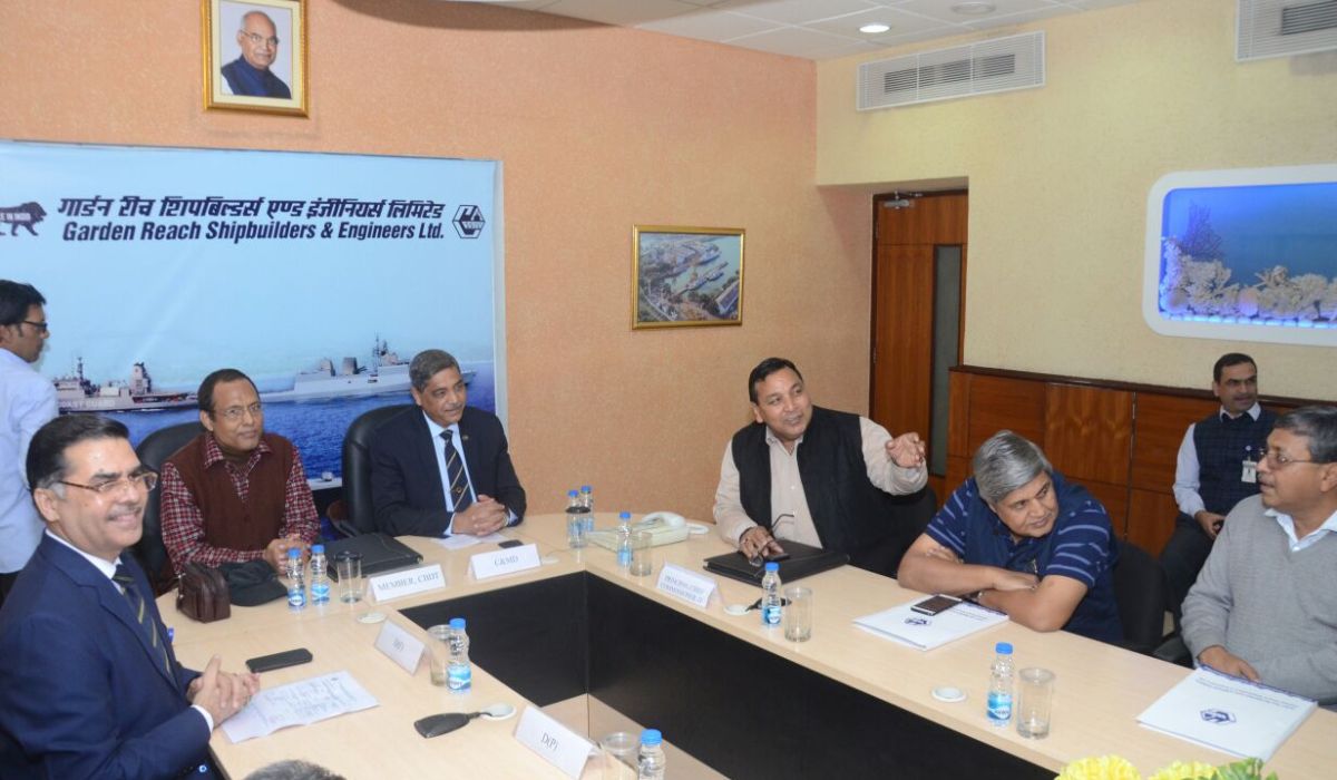 Member, Central Board of Direct Taxes Visited GRSE on 10 Dec 17