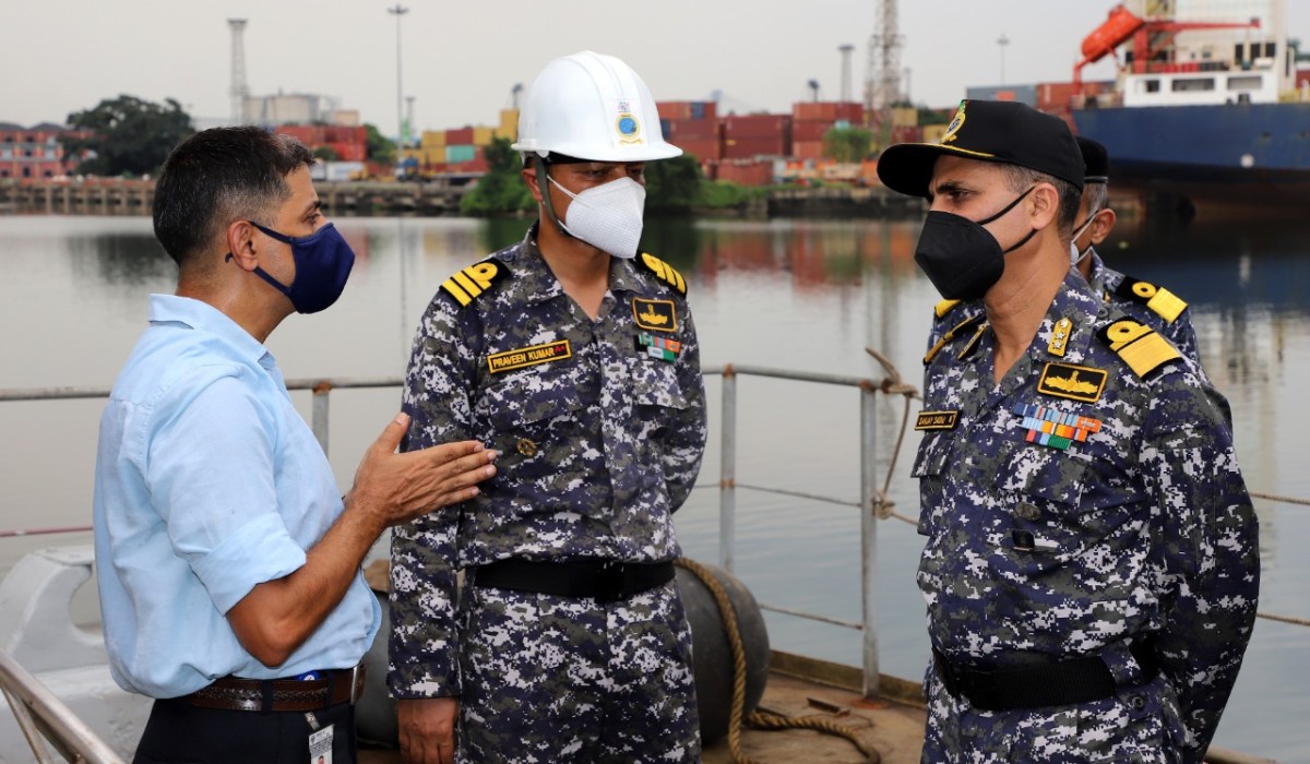 R Adm Sanjay Sadhu, NM ,CSO (Tech), HQENC Visited GRSE On 03 Sep 21