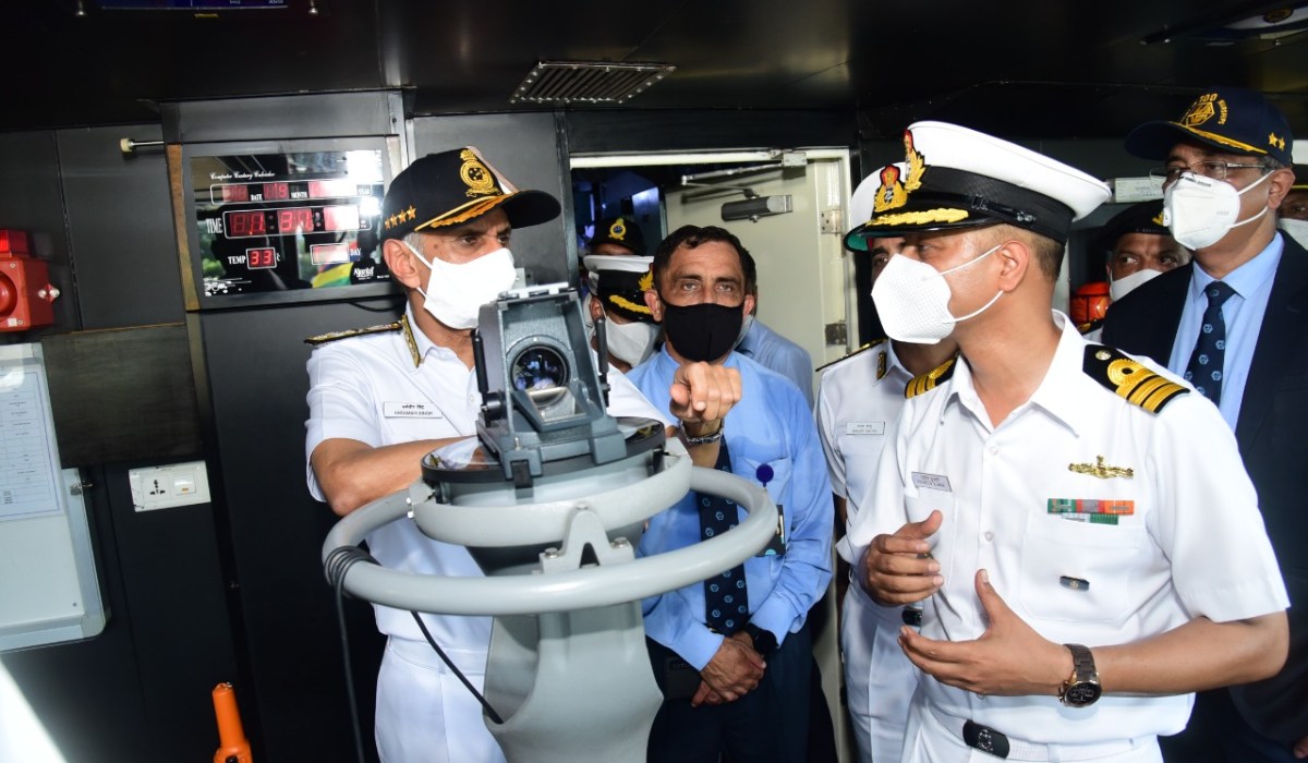 Adm Karambir Singh, PVSM, AVSM, ADC,CNS Visits GRSE on 09 Sep 21