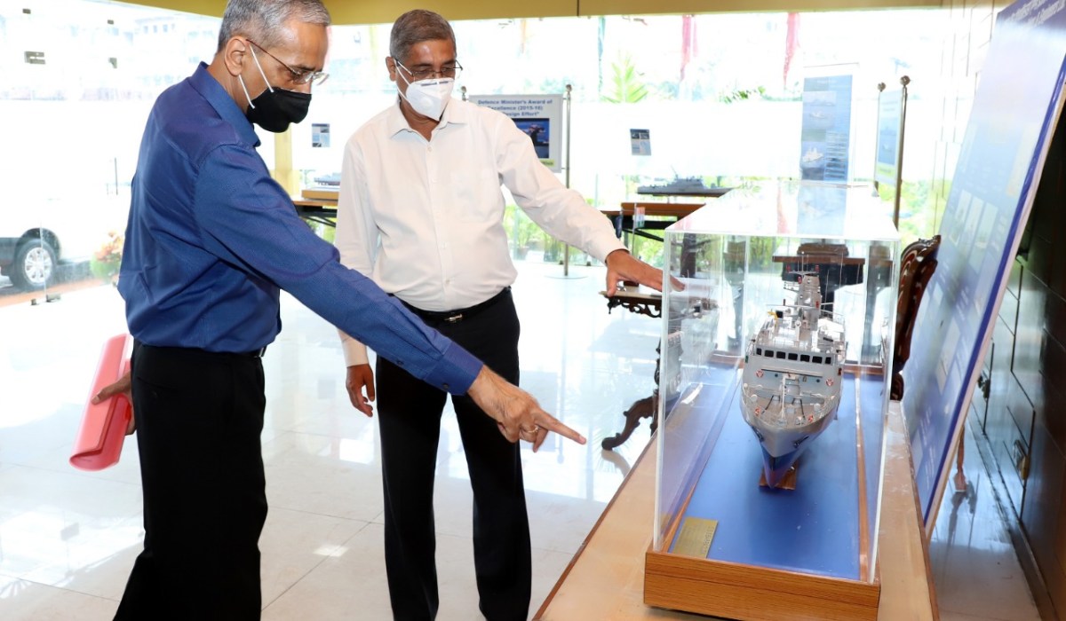 Shri. Pankaj Kumar Singh, ADG (BSF) visits GRSE on 19 Aug 20