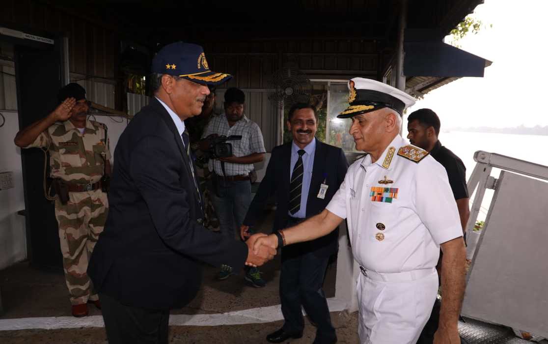 Admiral Sunil Lanba, PVSM, AVSM, ADC, Chief of Naval Staff visits GRSE on 14 May 19