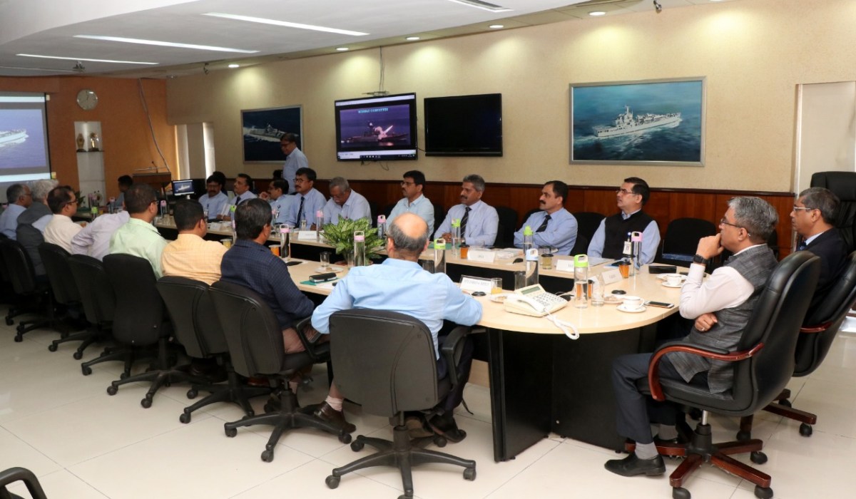 Delegation from Inland Waterways Authority of India (IWAI) visit GRSE on 01 Nov 19