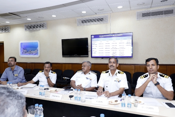 Visit of Inspector General TP Sadanandan, TM, DDG(M&M), Indian Coast Guard to GRSE on 10 Oct 18