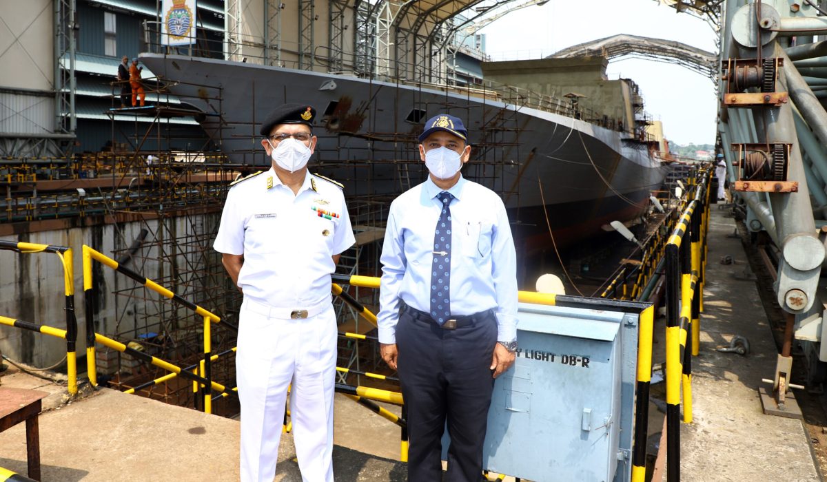 R Adm Sanjay Sharma, ADGQA (N) Visited GRSE on 07 Oct 21