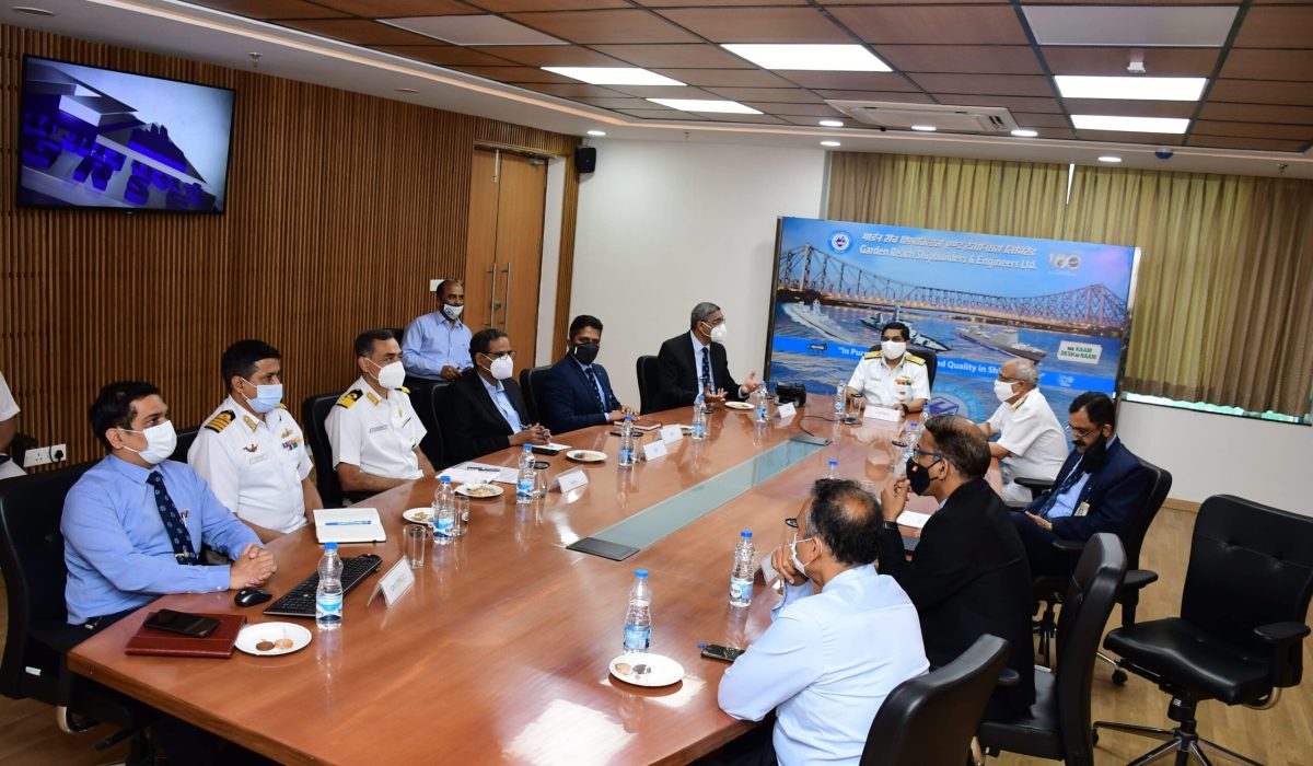 Vice Admiral Sandeep Naithani, AVSM, VSM, Controller of Warship Production & Acquisition visits on 05 Mar 21
