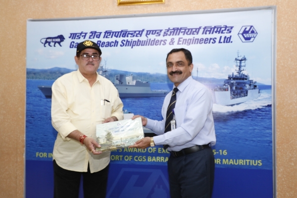 Dr Biswapriya Roy Chowdhury, visits GRSE on 14 Aug 18