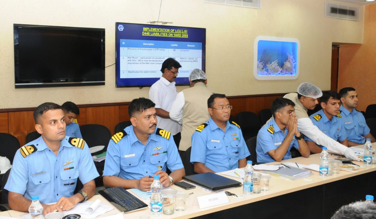 Vice Admiral B.K Verma, CINCAN visits GRSE on 30 May 17