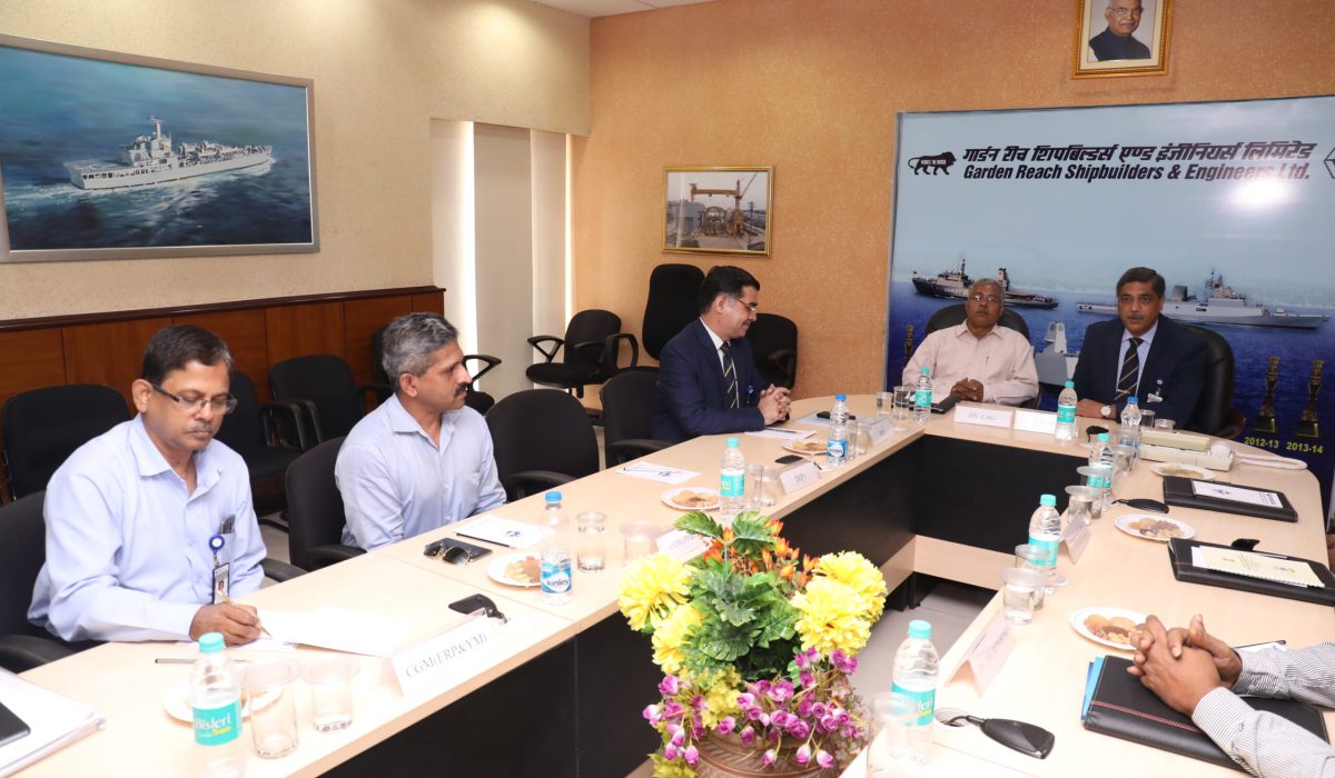 Shri Nand Kishore, Dy.CAG visits GRSE on 06 Sep 17