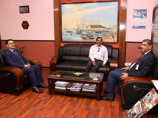Visit of Shri M A Lincon, PCDA ( Navy ) to GRSE on 26 Mar 18