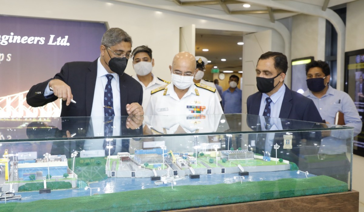R Adm Adhir Arora, NM, Joint Chief Hydrographer visits GRSE on 02 Sep 21