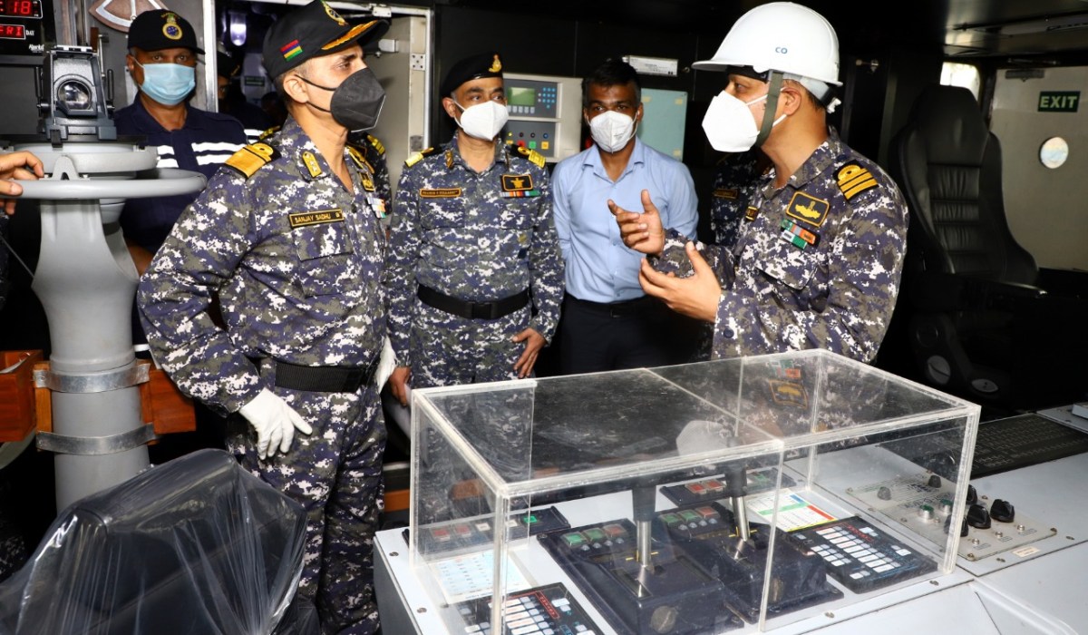 R Adm Sanjay Sadhu, NM ,CSO (Tech), HQENC Visited GRSE On 03 Sep 21