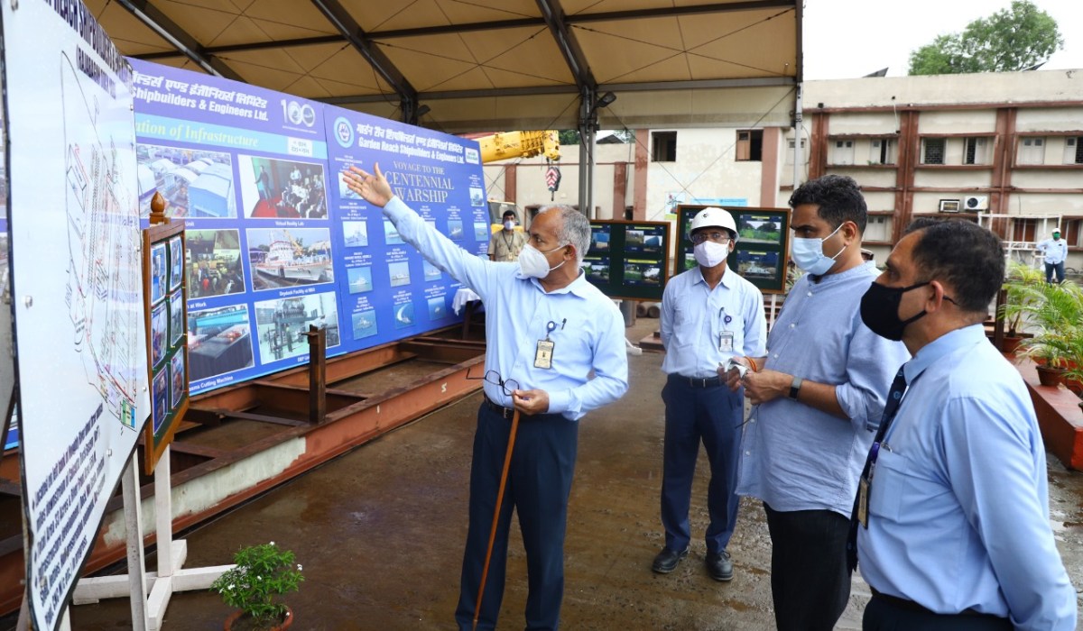 Shri Sanjay Jaju,AS (DP) Visited GRSE on 20 Sep 21