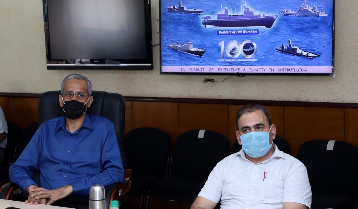 Shri. Pankaj Kumar Singh, ADG (BSF) visits GRSE on 19 Aug 20