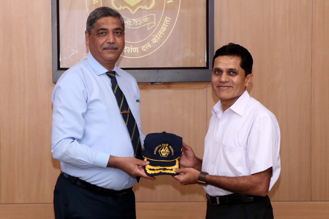 Vice Admiral SN Ghormade, AVSM, NM, Chief of Staff, HQENC visits GRSE on 24 Sep 19
