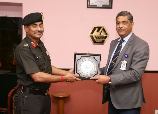 Major General AK Sanyal, VSM, GOC, Bengal Area visited GRSE on 09 Aug 18