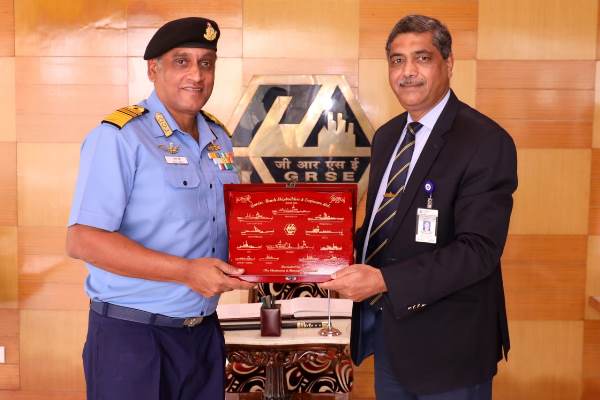Vice Admiral B.K Verma, AVSM, CINCAN, visited GRSE, Kolkata on 26 Oct 18