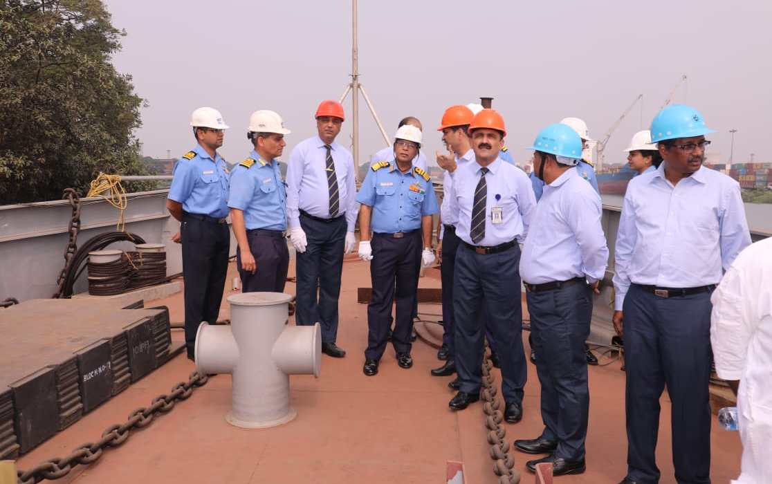 Vice Admiral AK Saxena, AVSM, VSM, CWP&A, visited GRSE on 30 Nov 18