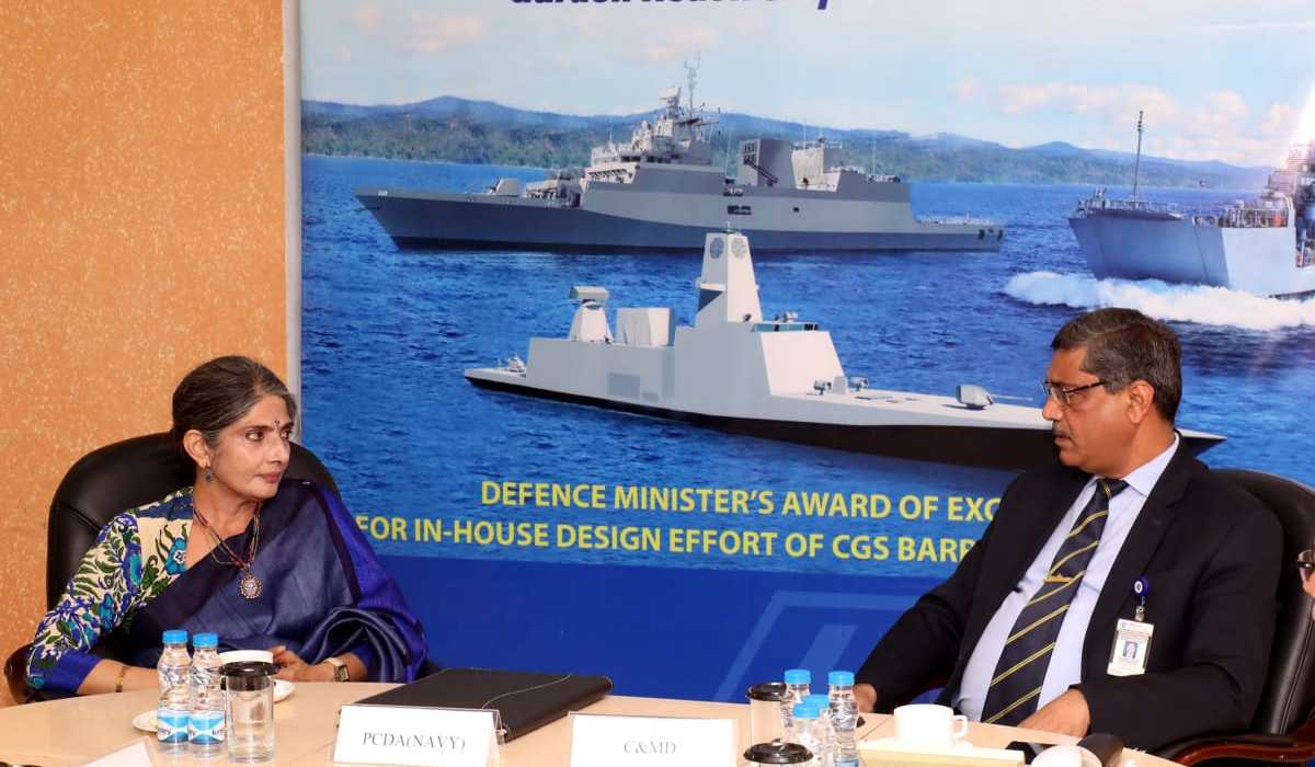 Smt. Alka Sharma, IDAS, PCDA(Navy), visits GRSE on 21 Dec 18