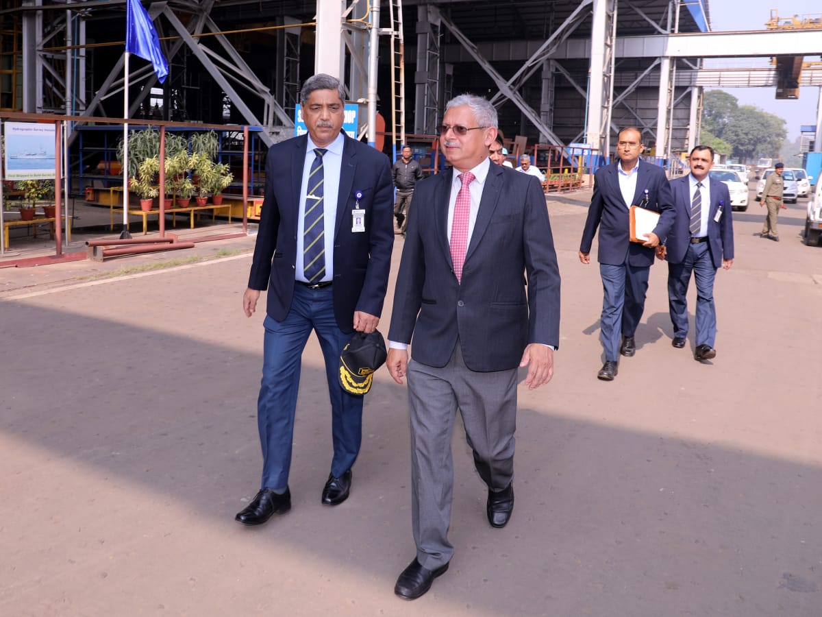 Shri Jaideep Mazumdar, Ambassador to The Philippines, visits GRSE on 24 Dec 18