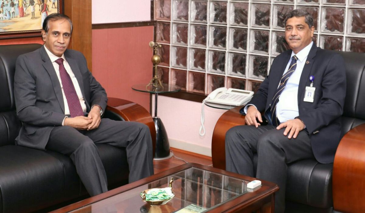 Mr. Madhu S Nair, CMD, Cochin Shipyard Limited visits GRSE on 29 Nov 17