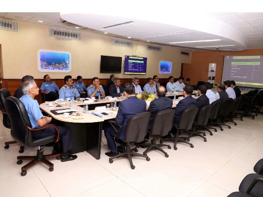 Vice Admiral Karambir Singh, PVSM , AVSM FOC-IN-C (East) visits GRSE on 17 Feb 18