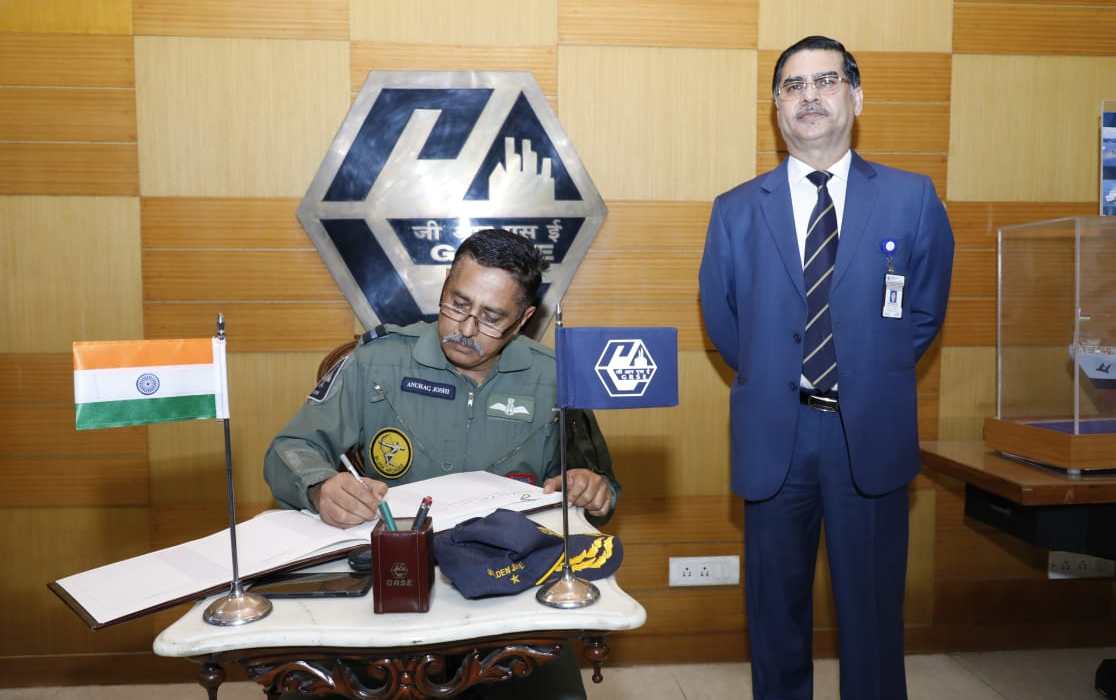 Delegation of Officers of Air Higher Command Course -42 visited GRSE on 27 Nov 18