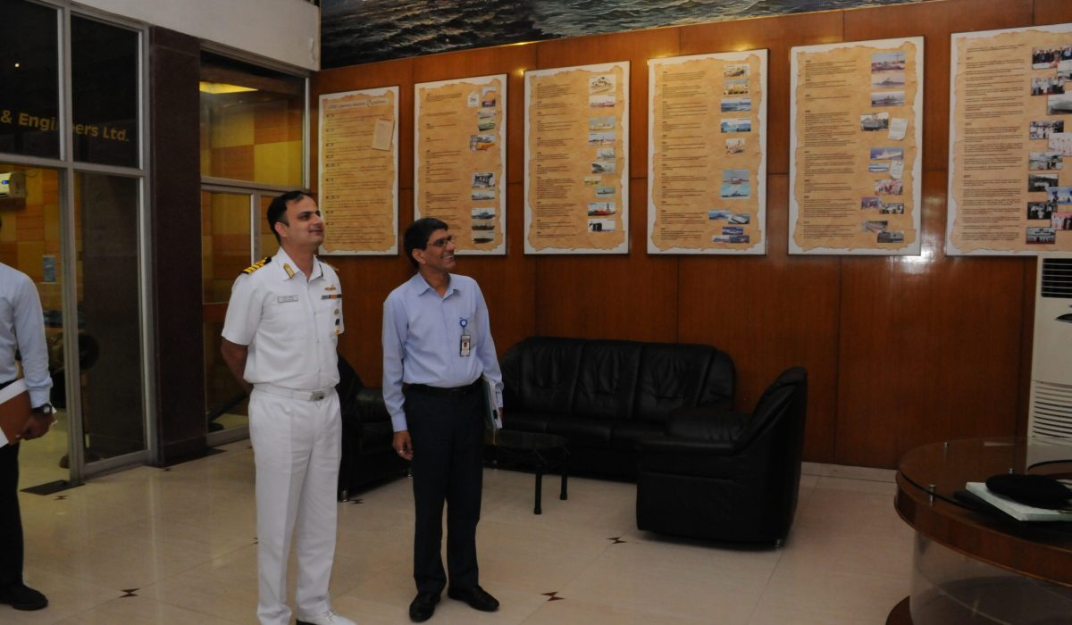Capt. Kuldip Kaushik DA Designate visits GRSE on 27 Jul 2017