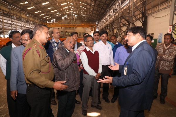 Officers from Defence Institute of Quality Assurance visited GRSE on 11 Jan 18