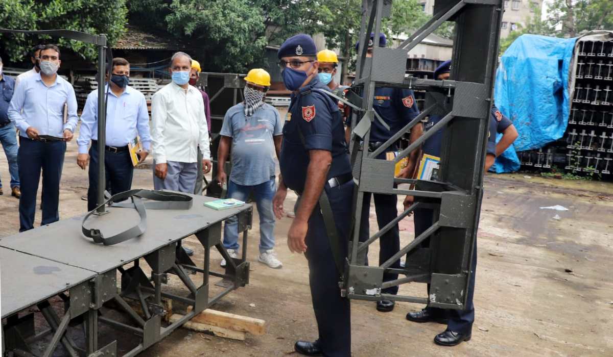 NDRF Team visited BB Unit of GRSE on 15 Sept 21