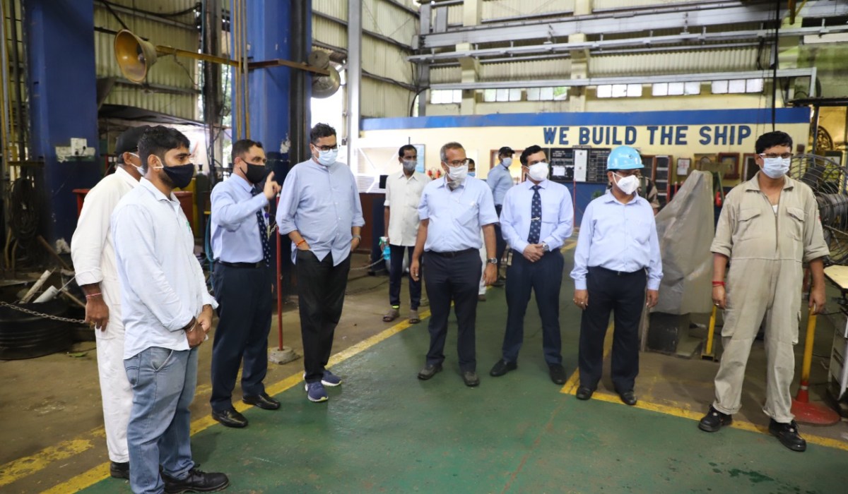 Shri Sanjay Jaju,AS (DP) Visited GRSE on 20 Sep 21
