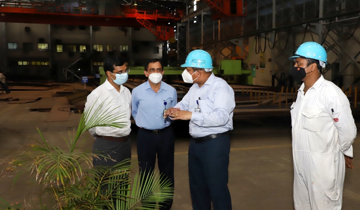 Shri Surendra Prasad Yadav, IFoS, JS(NS) visits GRSE on 18 Aug 20