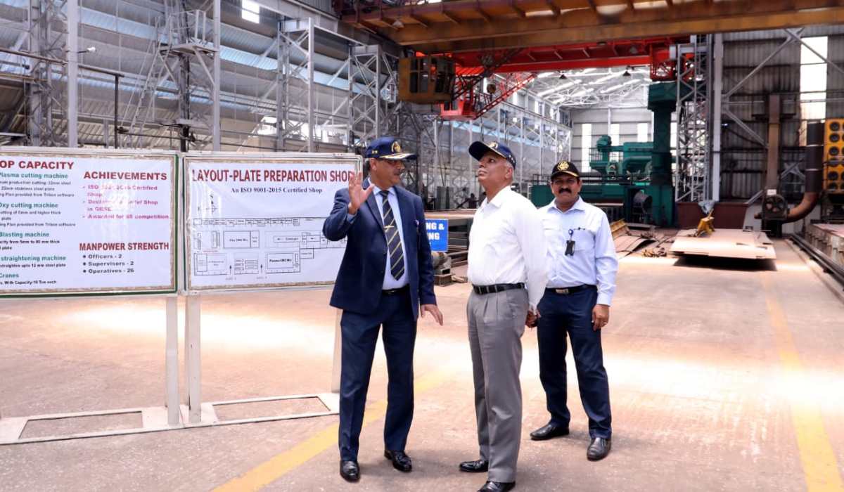 Commandant, NDC visits GRSE on 23 Apr 19