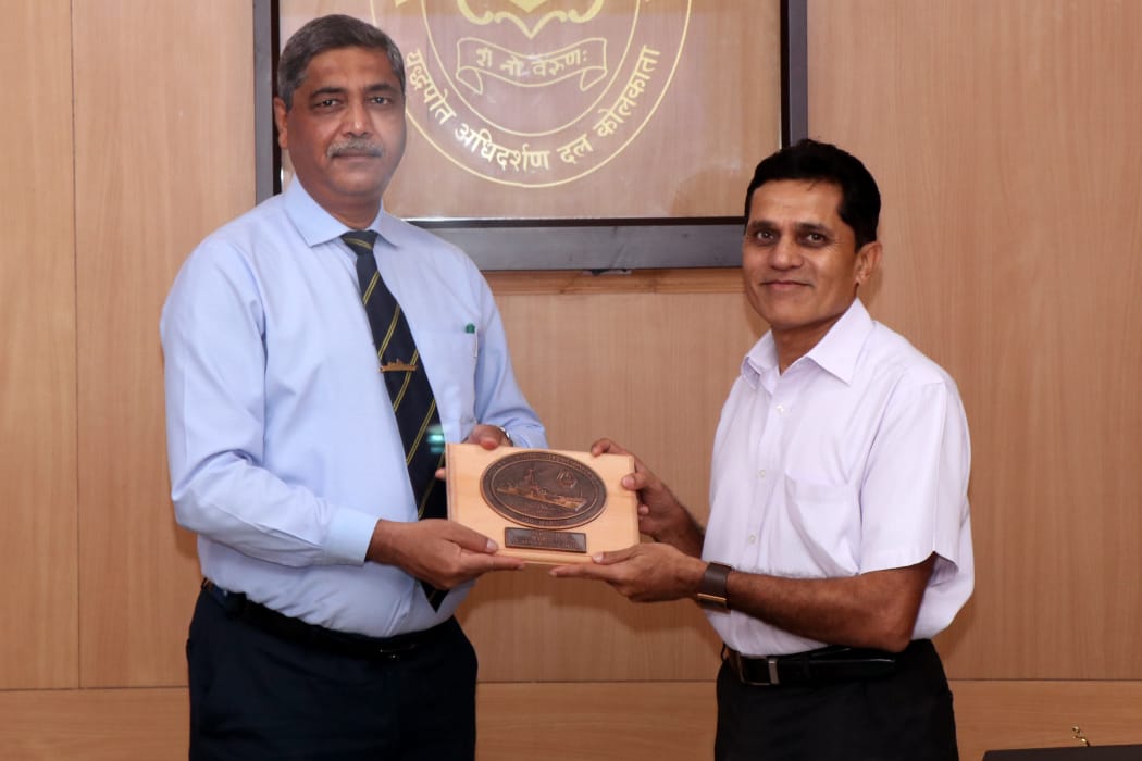 Vice Admiral SN Ghormade, AVSM, NM, Chief of Staff, HQENC visits GRSE on 24 Sep 19
