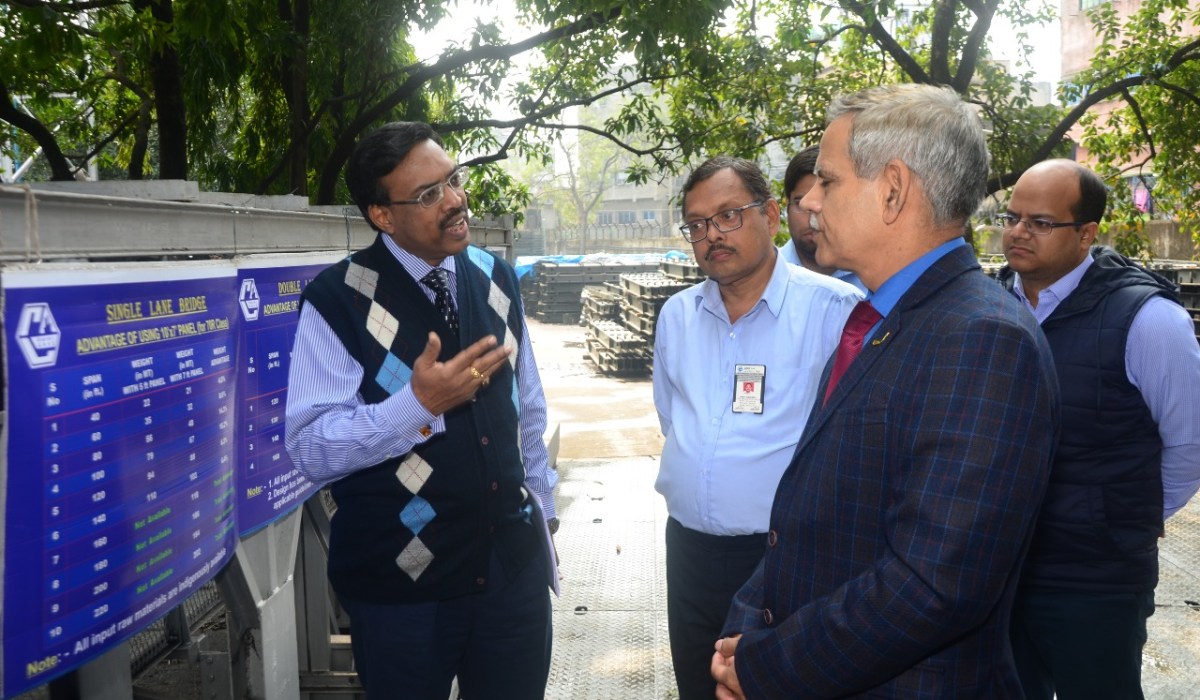 Major General Mohan Ram ADGQA (EE)/ Delhi and Mr. A.K Anand, SQAO/SQAE(EE)/Kolkata visit GRSE on 29 Jan 2020