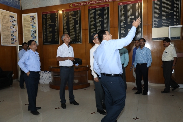 Visit of Officers from Defence Institute of Quality Assurance to GRSE on 12 June 18