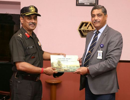 Major General AK Sanyal, VSM, GOC, Bengal Area visited GRSE on 09 Aug 18