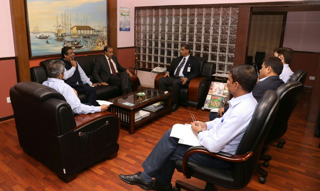 Mr. Madhu S Nair, CMD, Cochin Shipyard Limited visits GRSE on 29 Nov 17