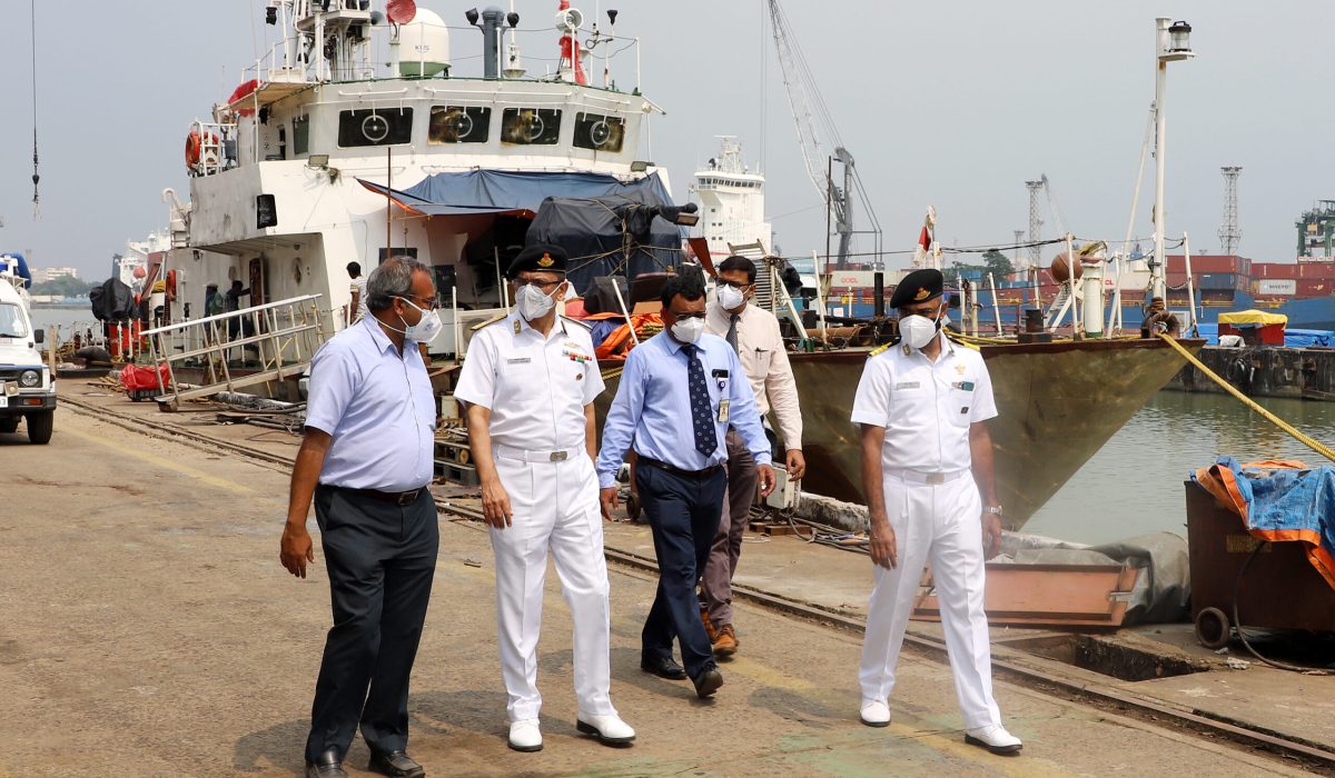 R Adm Sanjay Sharma, ADGQA (N) Visited GRSE on 07 Oct 21