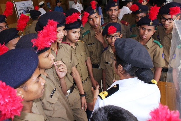 Cadets, Sainik School, Purulia, WB visits GRSE on 29 Apr 18